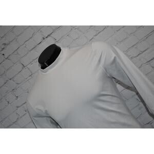 Under Armour Golf Gym Shirt Mock Turtleneck Mens Size XL Fitted White ColdGear